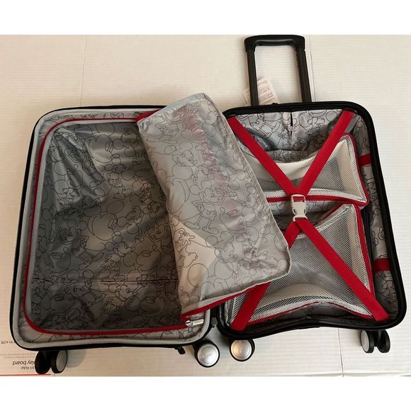 American Tourister Disney Mickey 20" Spinner Carry-On BLACK NWT - Picture 13 of 16